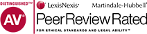 Distinguished AV | LexisNexis | Martindale-Hubbell | Peer Review Rated For Ethical Standard | For Ethical Standard And Legal Ability